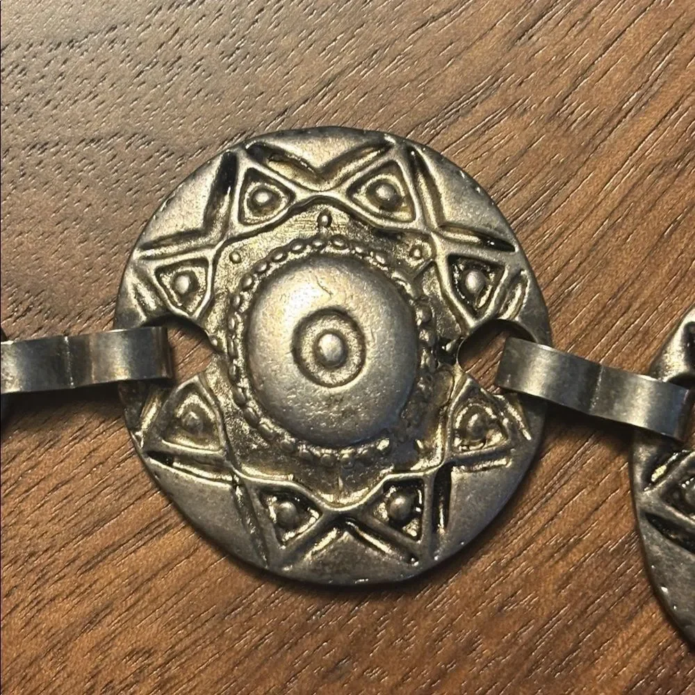 Silver Concho Chain Belt M/L